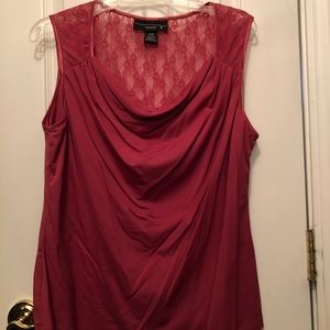 Lane Bryant lace back tank top SZ 16